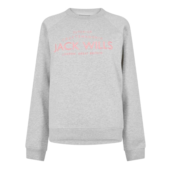 Jack Wills Dames/Dames Hunston Grafisch Sweatshirt met Ronde Hals (Grijze Mergel) - Image 2