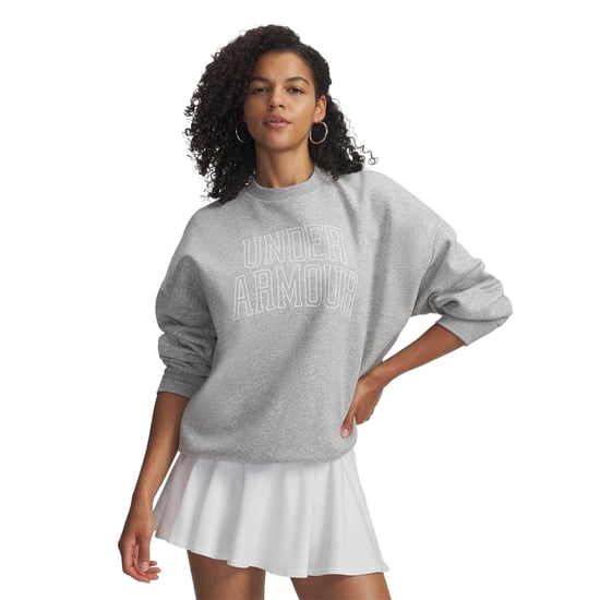 Under Armour Rival Fleece Relaxed Fit Sweatshirt för dam och herr (Frostgrå) - Image 1