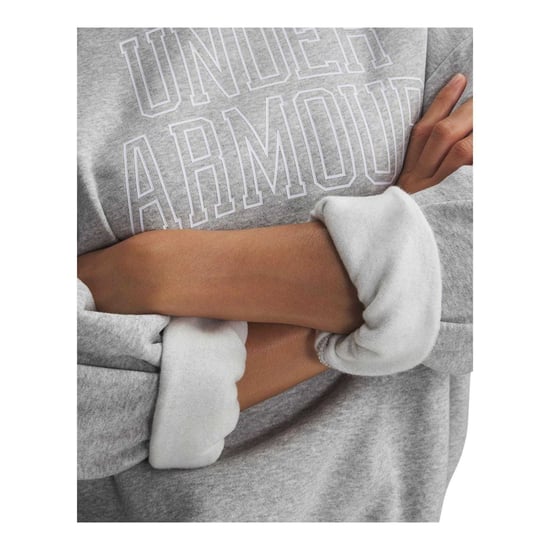 Under Armour Rival Fleece Relaxed Fit Sweatshirt för dam och herr (Frostgrå) - Image 3