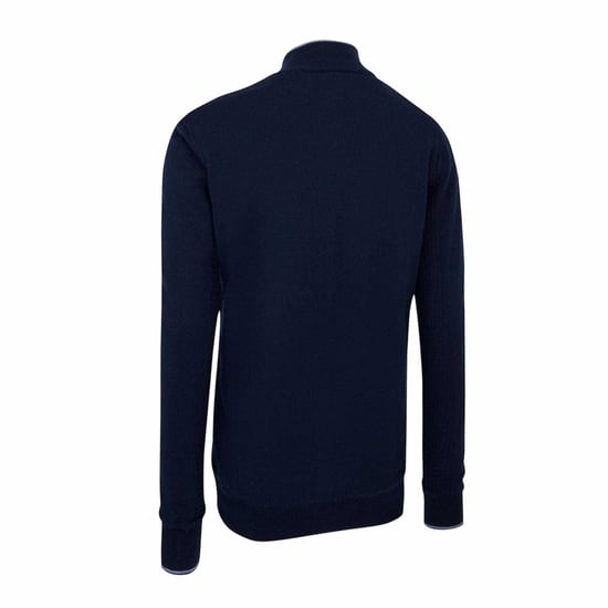 Callaway Dames-sweatshirt van wol met hoge kraag en normale pasvorm (Marineblauw) - Image 2