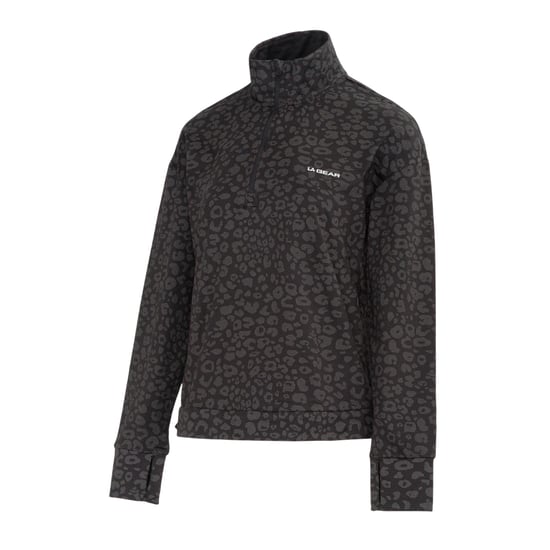 LA Gear Dames/Dames Sweatshirt met halve rits (Zwart) - Image 3