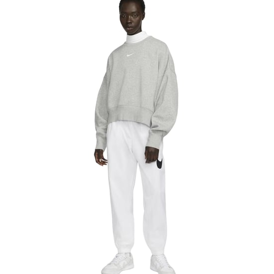 Nike Dames Phoenix Fleece Crew Neck Oversized Sweatshirt (Grijs Marl) - Image 4