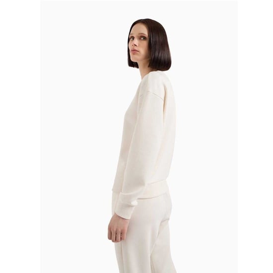 Armani Exchange Womens/Ladies Crew Neck Regular Sweatshirt (Light Beige) - Image 3