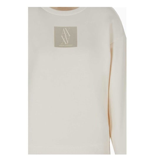 Armani Exchange Womens/Ladies Crew Neck Regular Sweatshirt (Light Beige) - Image 4