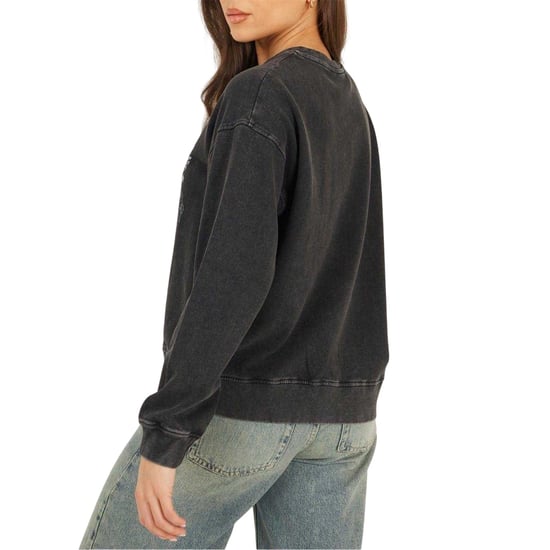 Brave Soul Dames/Dames Wild & Free Sweatshirt (Zwart) - Image 2