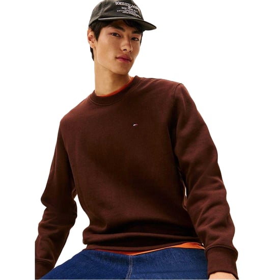 Tommy Jeans Heren fleece gevoerd sweatshirt (Bruin) - Image 1