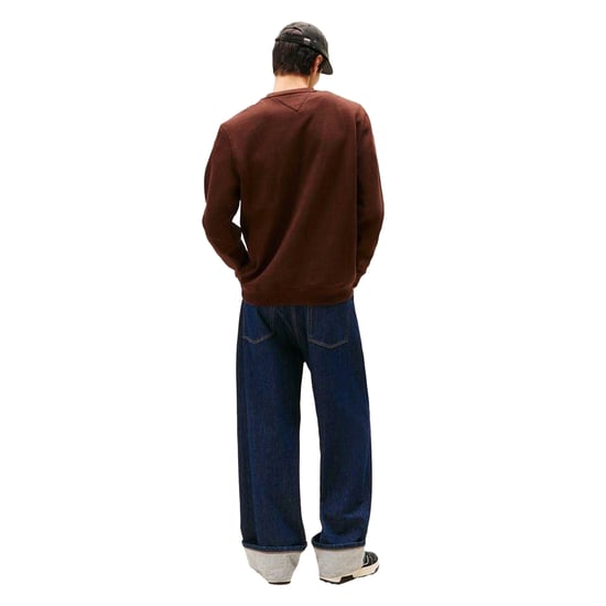 Tommy Jeans Heren fleece gevoerd sweatshirt (Bruin) - Image 3