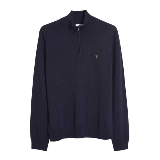 Farah Heren Sweater Top met Ritssluiting (Echte marine) - Image 2