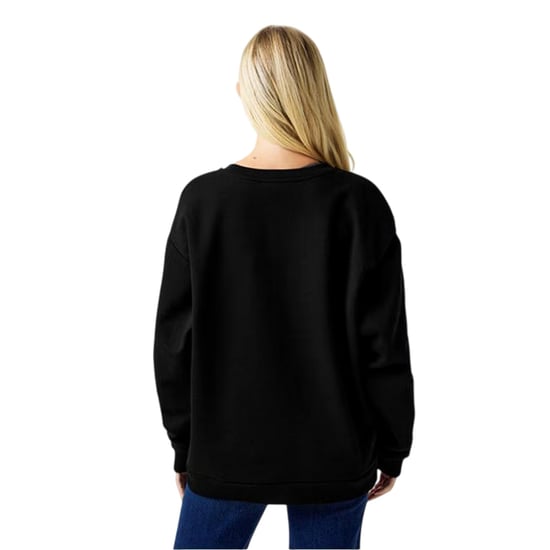 Biba Dames-sweatshirt met grafische print en relaxte pasvorm (Zwart) - Image 2