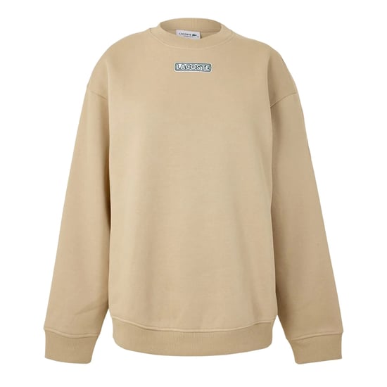 Lacoste Dames Crew Neck Regular Langsleeve Sweater (Beige) - Image 1
