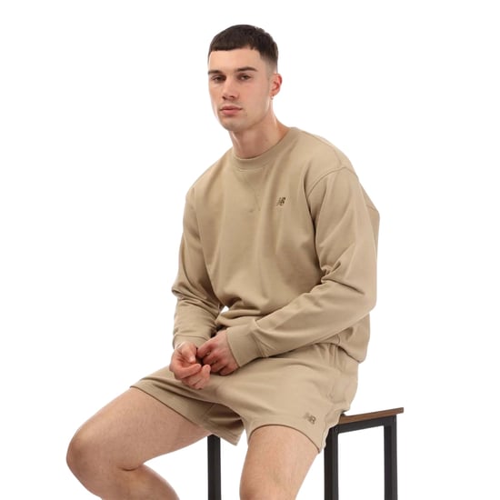 New Balance Heren French Terry Crew Neck Sweatshirt (Steen) - Image 4