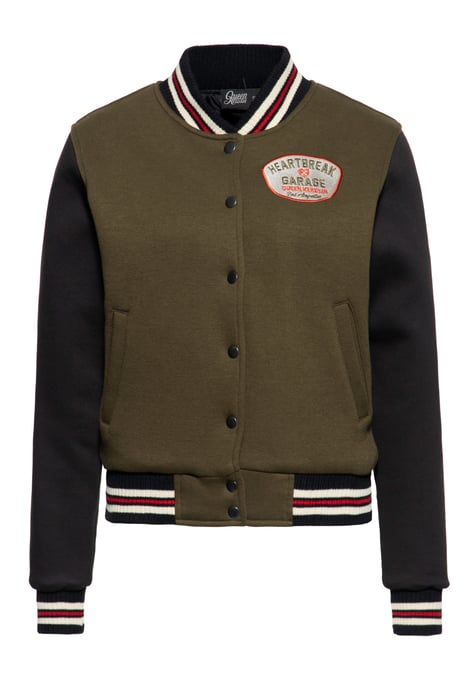Queen Kerosin Damen College Jacke Heartbreak Garage - Image 1