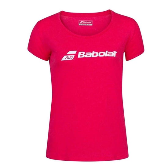 Babolat Dames/Dames Logo Ronde Hals Regular T-shirt (Rode Heide) - Image 1