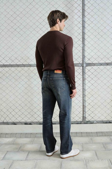 Slim Fit Lange Mouwen Knop Kraag T-Shirt - Image 2