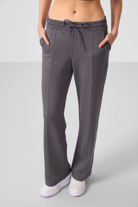 Getextureerde Wijde Pantalon met Koordsluiting - Image 3