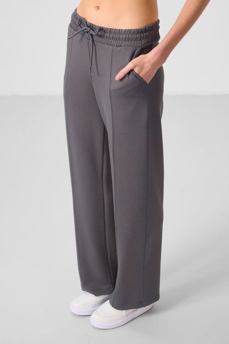 Getextureerde Wijde Pantalon met Koordsluiting - Image 5