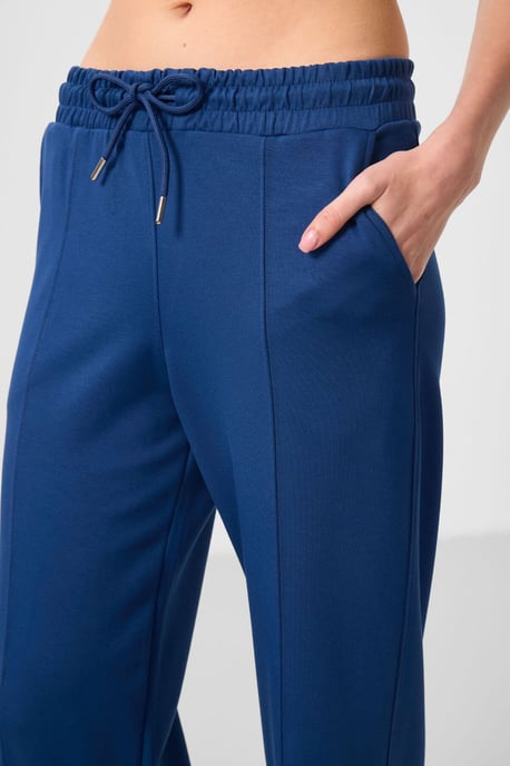 Gestructureerde Brede Pantalon met Touwtjes in de Taille - Image 4