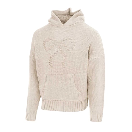 Miso Womens/Ladies Bow Detail Relaxed Fit Sweatshirt (Cream) - Image 3