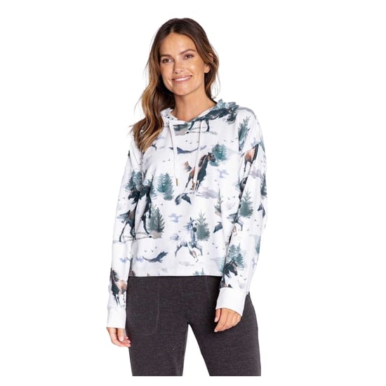 PJ Salvage Dames/Dames Scenic Relaxed Fit capuchon met koord (Gebroken wit) - Image 2