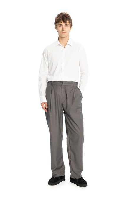 Pleated Regular Fit Pants - Image 1