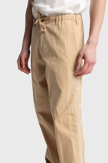 Men's Cotton Poplin Straight-Leg Trousers - Image 6