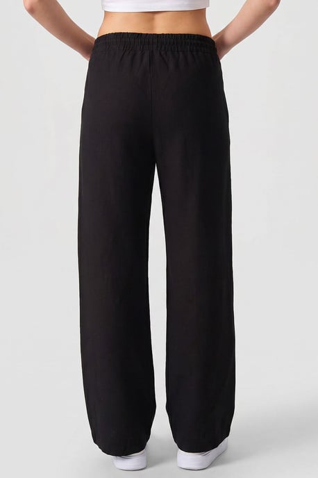 Mid-waist palazzo broek met koordjes - Image 5