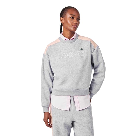 Lacoste Dames/Dames Relaxed Fit Sweatshirt (Zilver) - Image 1