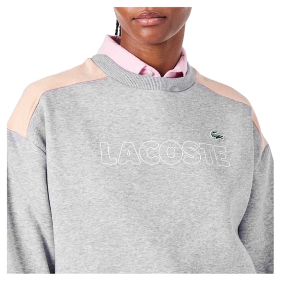 Lacoste Dames/Dames Relaxed Fit Sweatshirt (Zilver) - Image 4