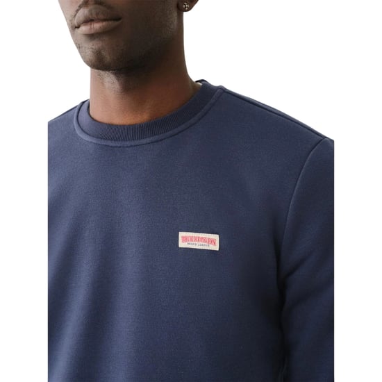 True Religion Sweatshirt med halsringning för män (Klänning blå) - Image 4