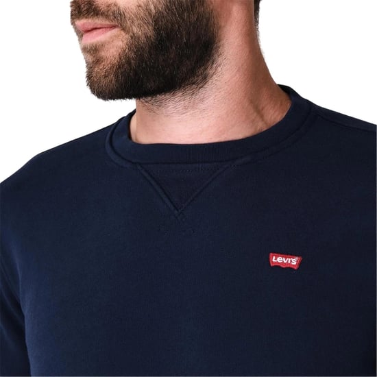 Levis Mens Original Crew Neck Sweatshirt (Dress Blue) - Image 4