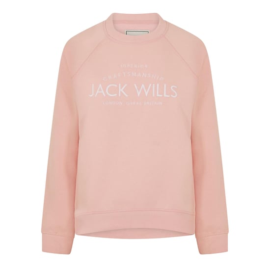 Jack Wills Dames/Dames Hunston Grafisch Sweatshirt met Ronde Hals (Zacht Roze) - Image 2