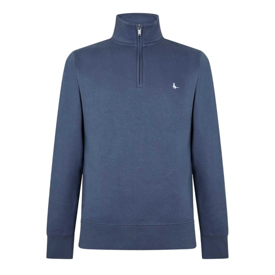 Jack Wills Mens Barchester Quarter Zip Sweatshirt (Indigo) - Image 1