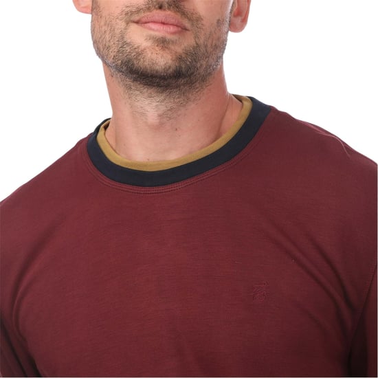 Ted Baker Heren-sweatshirt van gebreid materiaal met gelaagde look en normale pasvorm (Rood) - Image 3