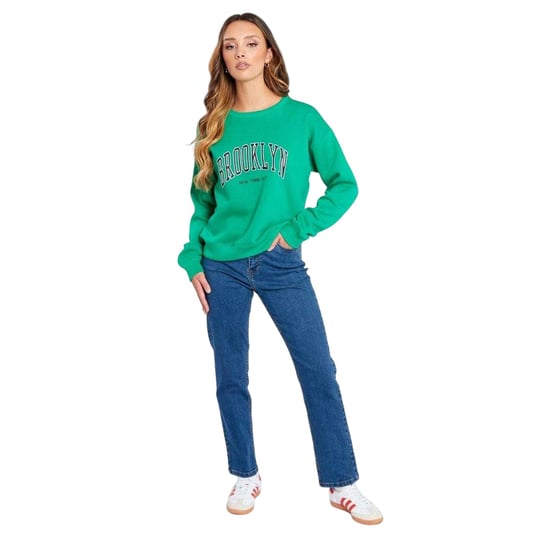 Be You Dames-sweatshirt van Amerikaans jersey (Groen) - Image 1