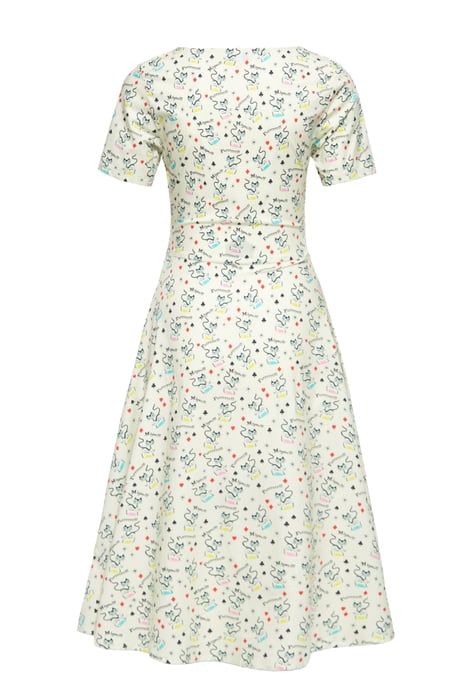 Queen Kerosin Damen Swingkleid Retro Cats - Image 2