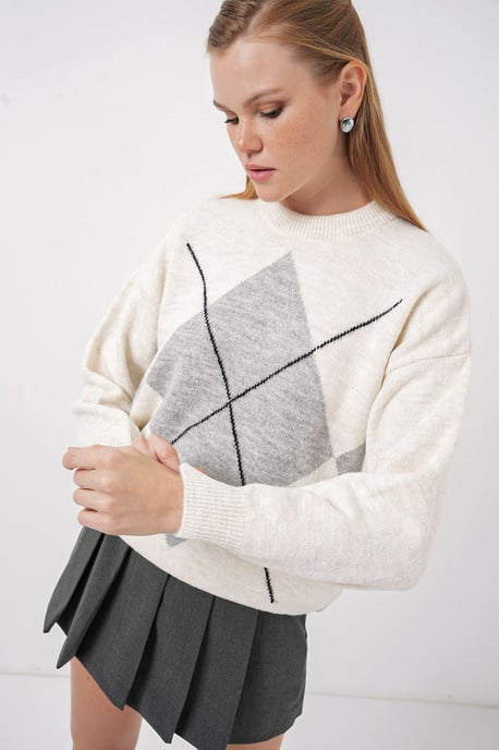 Oversized Ruitpatroon Coltrui - Image 3