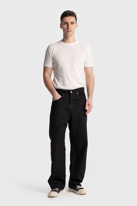 Avslappnad passform raka jeans - Image 1