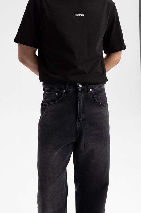 Avslappnad passform raka jeans - Image 3