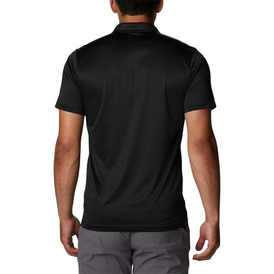 Columbia Mens Short-Sleeved Polo Shirt (Black) - Image 2