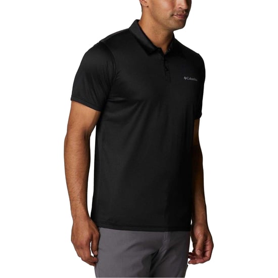 Columbia Mens Short-Sleeved Polo Shirt (Black) - Image 3