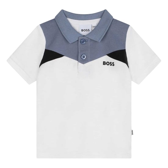 Boss Kinder/Kids Relaxed Fit Poloshirt met Korte Mouwen (Wit) - Image 1