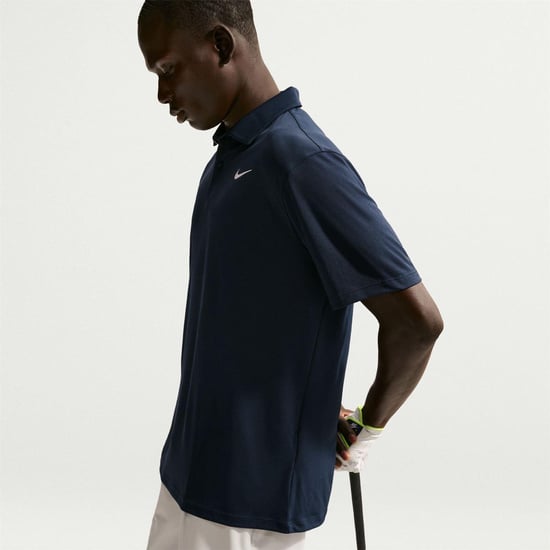 Nike Mens Performance Short-Sleeved Polo Shirt (Navy/White) - Image 3