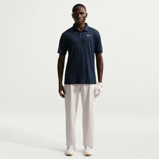 Nike Mens Performance Short-Sleeved Polo Shirt (Navy/White) - Image 4