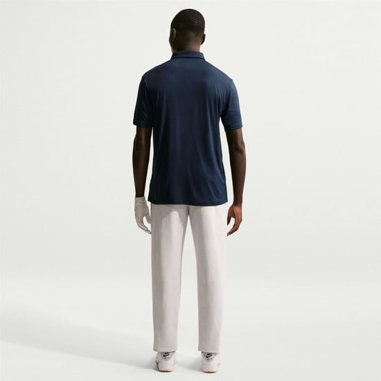 Nike Mens Performance Short-Sleeved Polo Shirt (Navy/White) - Image 5