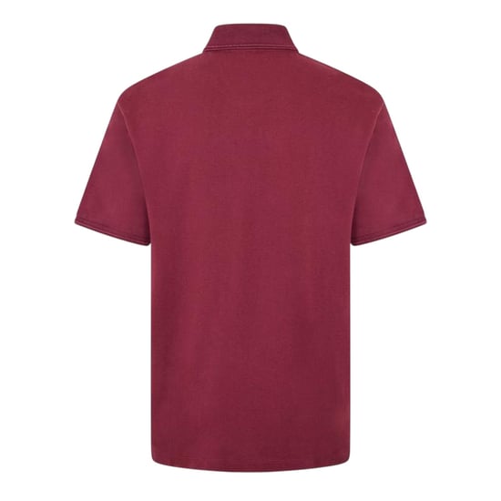 Hugo Mens Collared Short-Sleeved Polo Shirt (Dark Red) - Image 2