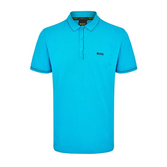 Boss Mens Paddy Short-Sleeved Polo Shirt (Turquoise/Aqua) - Image 1