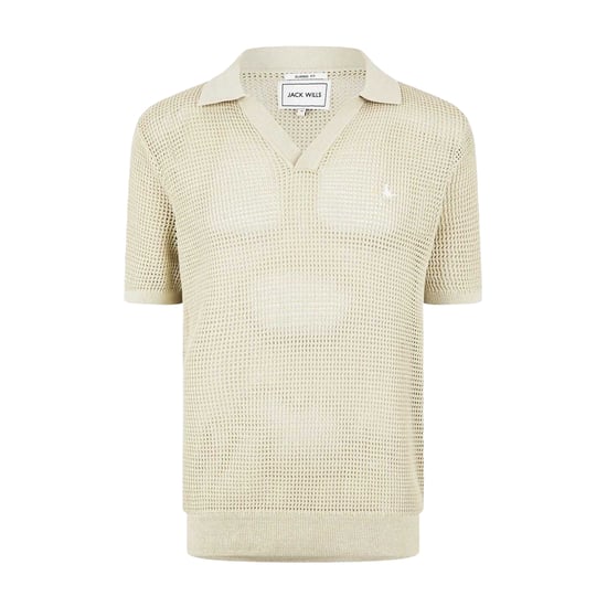 Jack Wills Mens Knitted Regular Polo Shirt (Pistachio) - Image 2