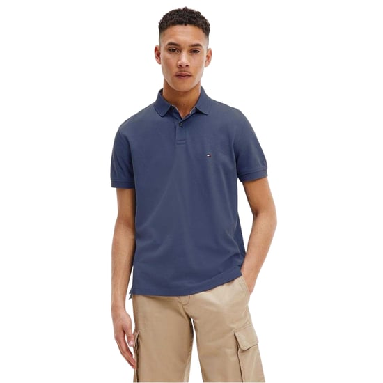 Tommy Hilfiger Heren 1985 Geborduurd Logo Poloshirt (Marine) - Image 1