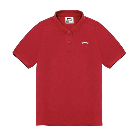 Slazenger Effen Poloshirt van Polycotton voor Jongens (Rood) - Image 1
