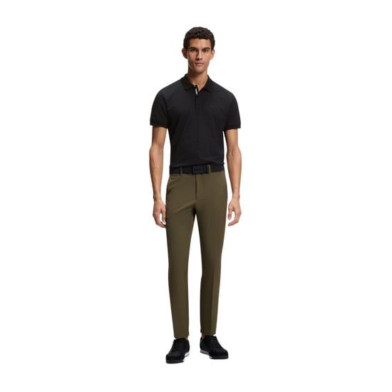 Boss Mens Pique Polo Shirt (Black) - Image 4